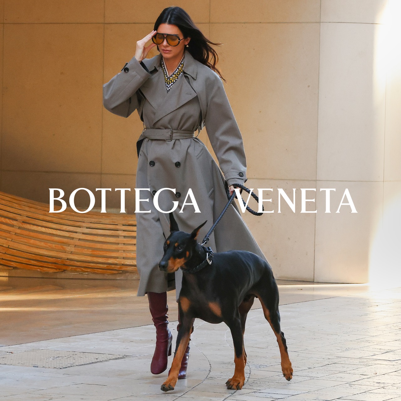 Kendall Jenner in the Bottega Veneta paparazzi campaign