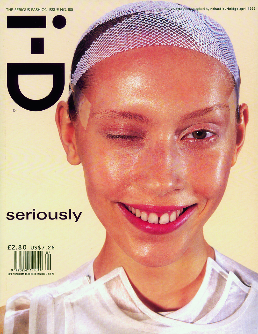 Colette, The Serious Fashion Issue, no. 185, April 1999 i-D magazine photography Richard Burbridge