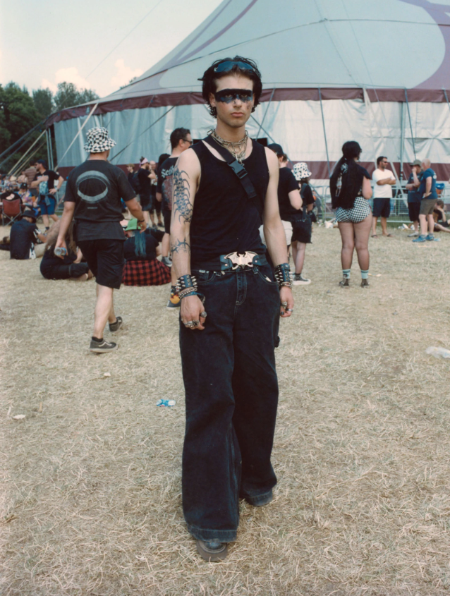 Photograph by Jody Evans of a young slipknot fan at Download festival