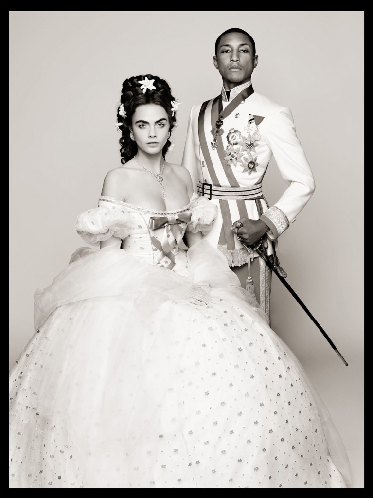 cara delevingne and pharrell williams sing sweetly in new chanel short