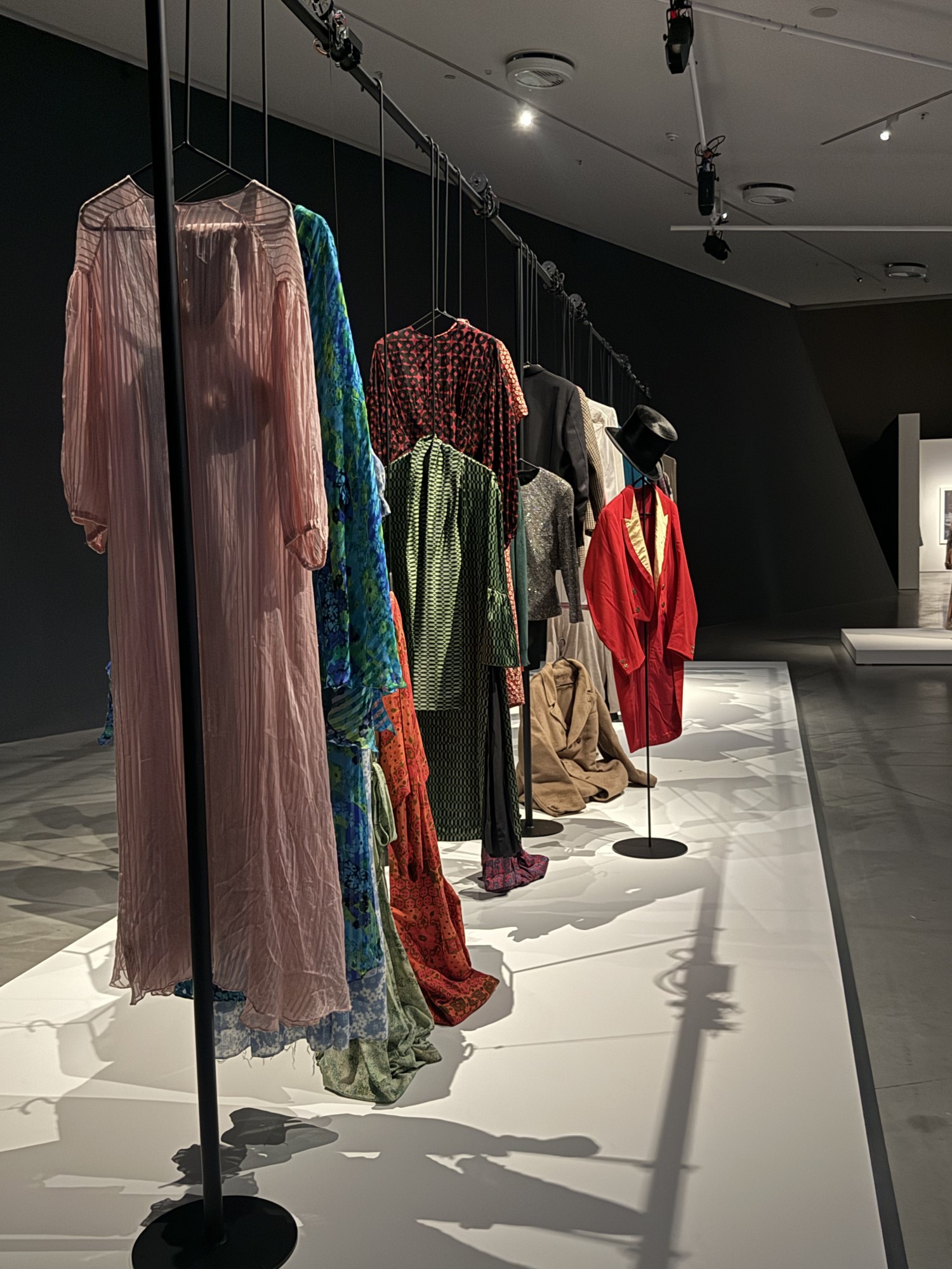 a biographical wardrobe from tilda swinton's ongoing exhibition in amsterdam eye filmmuseum