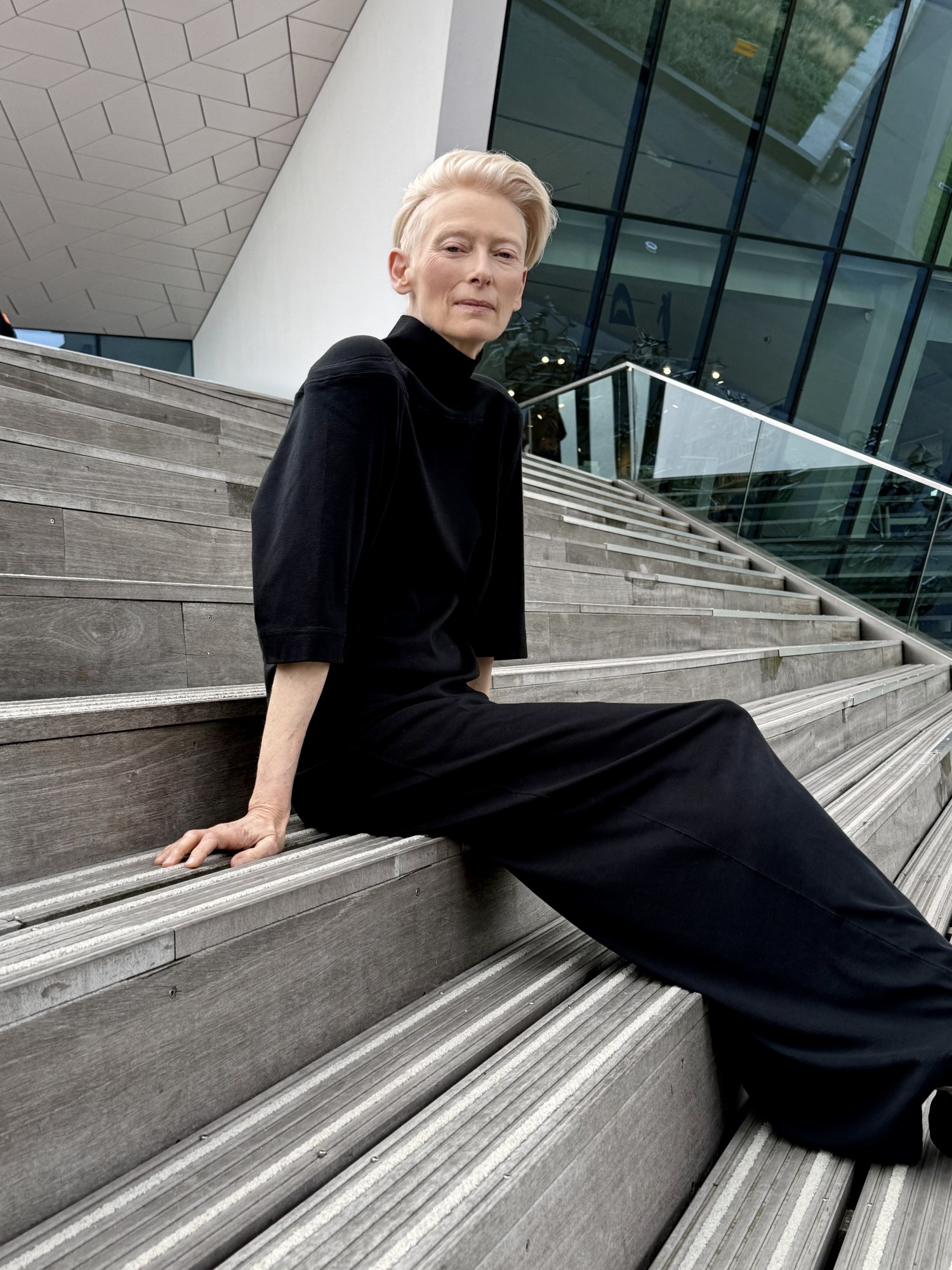 tilda swinton portrait at the eye filmmuseum in 2025 amsterdam